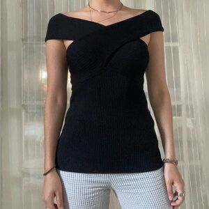 Black Maje top wear two ways size 1